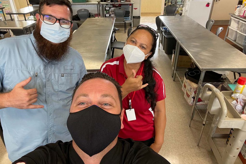 Chef Chris Blanc at Kahuku High School