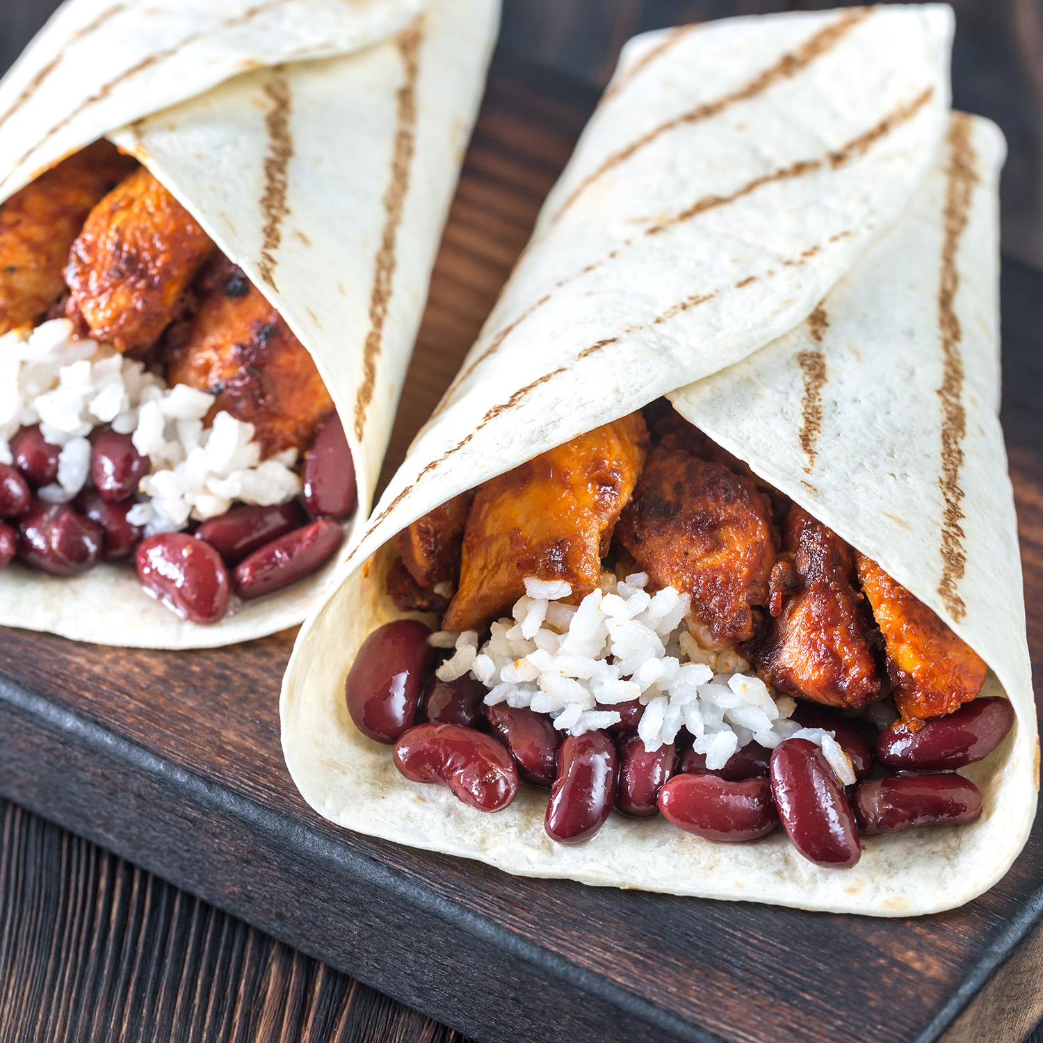 Red Kidney Beans Chicken Burrito